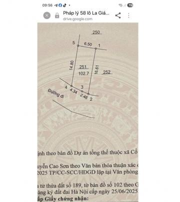 Cần bán lô đất 101,2m tại thôn La Gián (Cổ Đông cũ), nay là La Gián, Hòa Lạc, Hà Nội, 0984299511