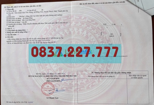 ban dat vi tri dep tai dong truc, thach that, ha noi, 0837.227.777