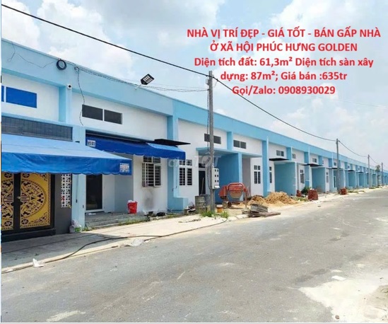 ⭐ban gap nha o xa hoi phuc hung golen - vi tri dep - gia tot chi 630tr. 0908930029