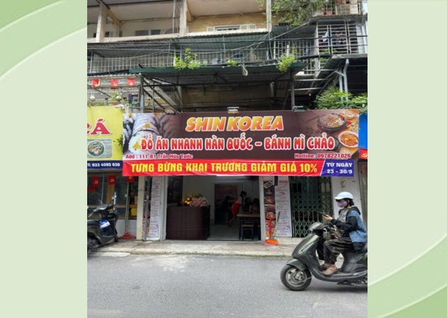 ⭐chinh chu sang nhuong cua hang an nhanh han quoc 111-b1 tran huu tuoc (nam dòng), dong da, ha noi, 0978221026