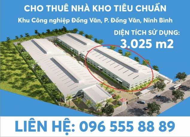 ⭐cho thue kho - xuong sx, chua hang, day du pccc tai kcn dong van 1, p.dong van (ha nam cu), ninh binh