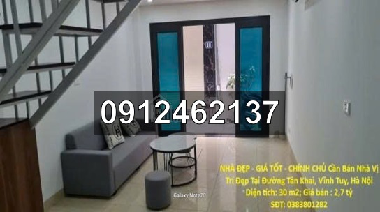 🌻chinh chu can ban nha vi tri dep tai duong tan khai, vinh tuy, ha noi. lh 0912462137