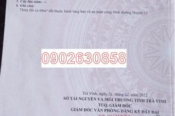 ⭐Chính chủ bán lô đất tiềm năng tại ấp Hòa Lạc A, (Lương Hòa A, Châu Thành, Trà Vinh), Vĩnh Long, 0902630858